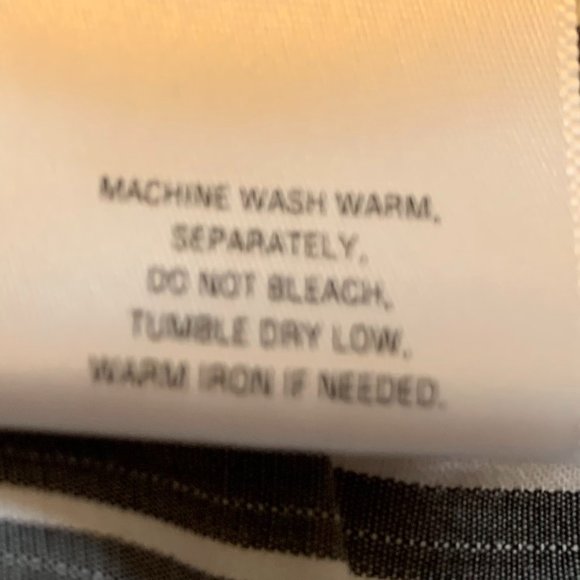 NWT Covington Muted Black and White Striped 3/4 Sleeve Wrap Blouse Size XL - Picture 14 of 14